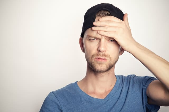 If the blood pressure suddenly drops: cold sweat, dizziness, headache