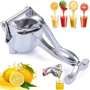Heavy Duty Manual Fruit Juicer Press Lemon Squeezer­ Premium Quality Stainless Steel Alloy Hand Juicer Squeezer Press Lemon Orange­ Juicer Fruit Citrus Extractor Tool